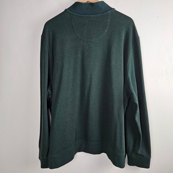 UntuckIt Corral Quarterzip 1/4 Zip Sweatshirt Men's‎ XXXL Forest Green - Picture 8 of 10
